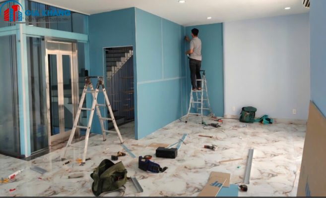 Công trình sơn nhà tại TP.HCM - Xây Dựng Gia Khang